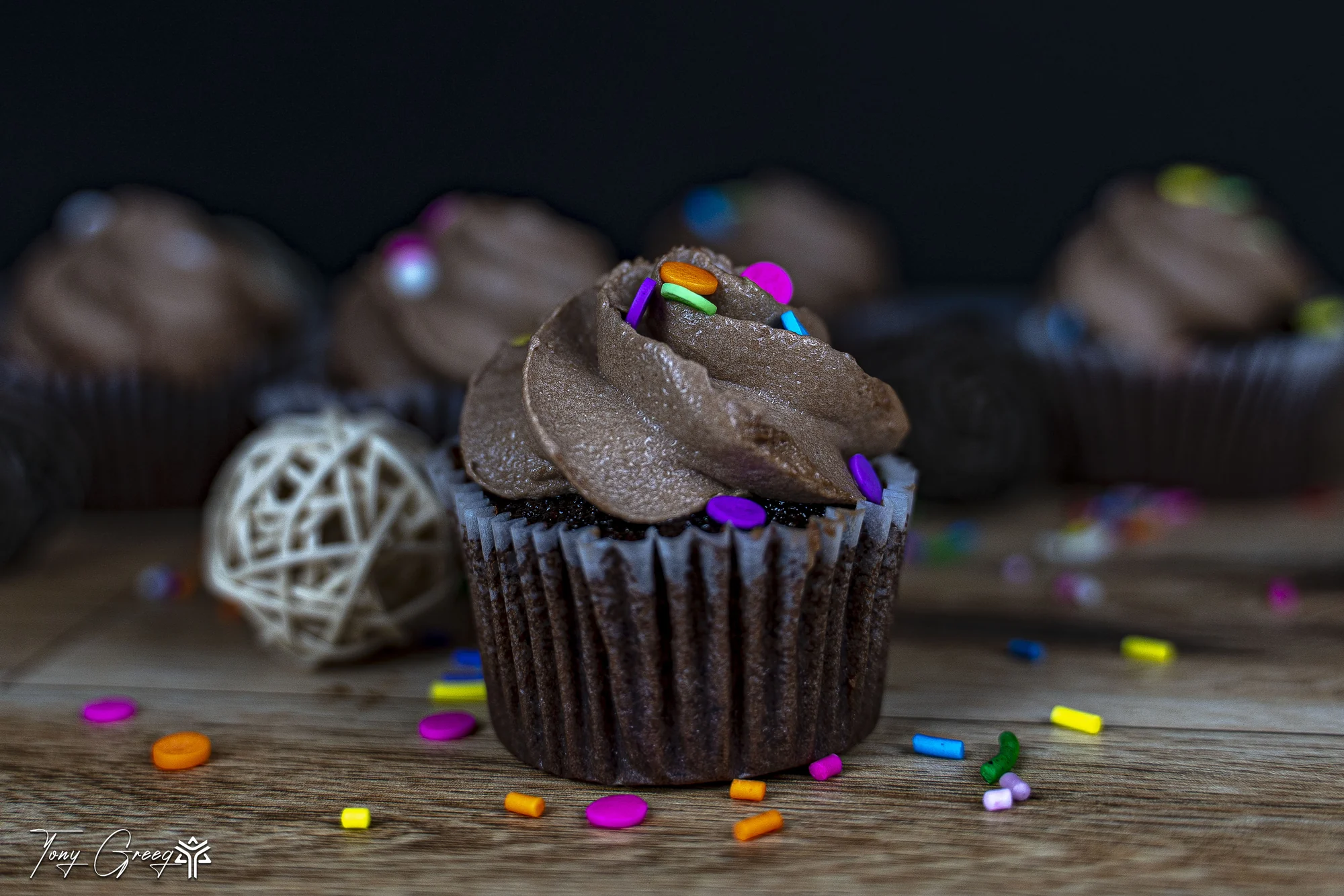 Chocolate Cupcake — commercial photography by Tony Greeg